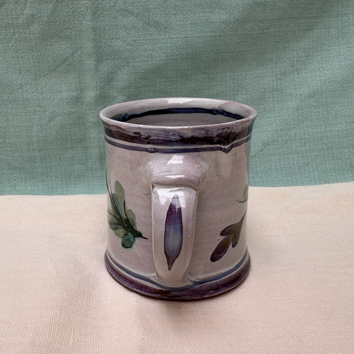 Regular Handmade Ceramic Mug - Fuchsia in Purple