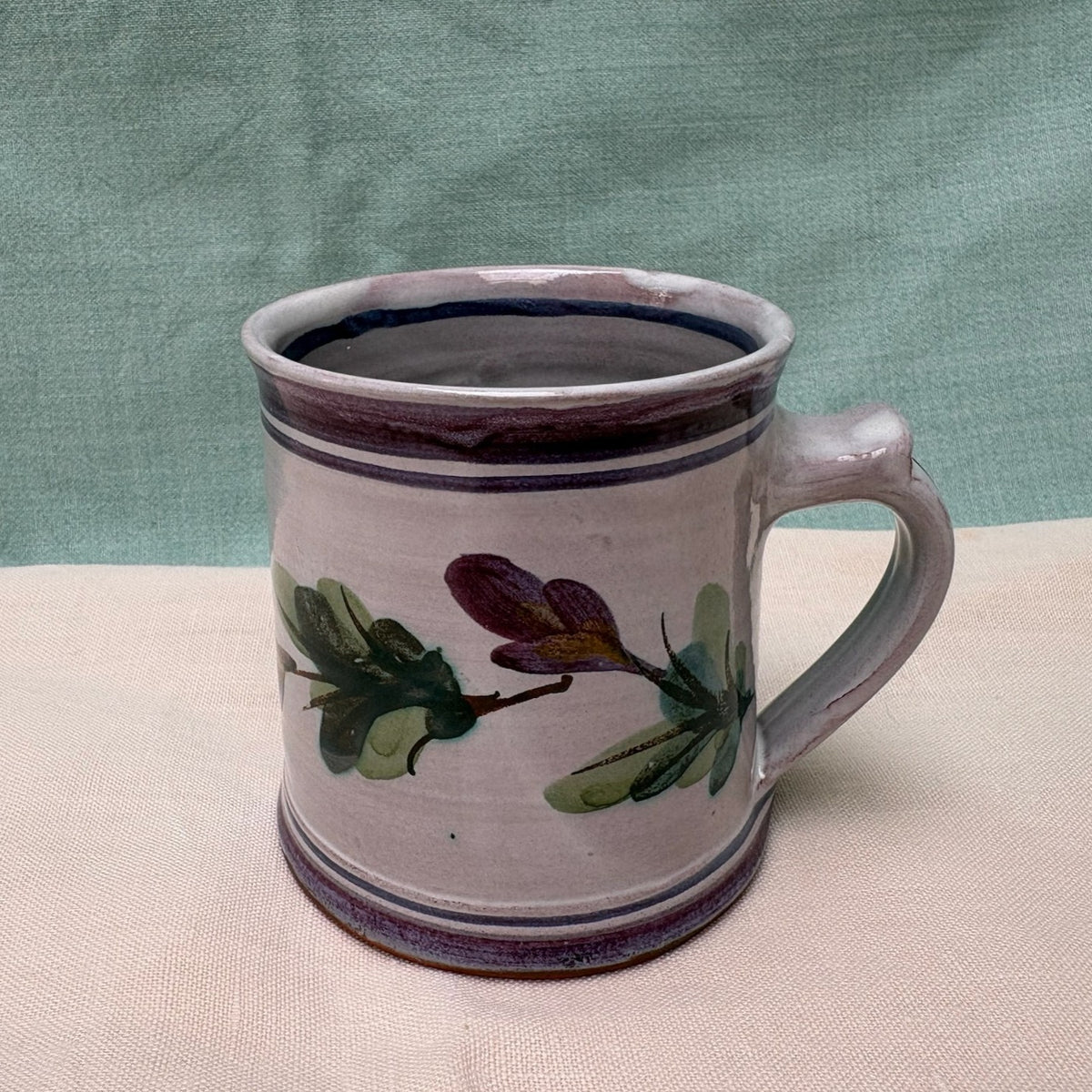 Regular Handmade Ceramic Mug - Fuchsia in Purple